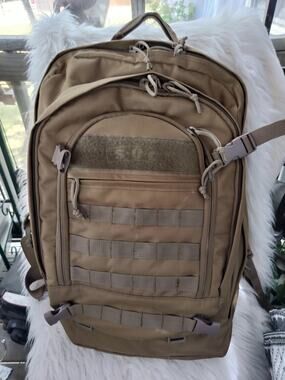 Sandpiper of California Heavy Duty Bugout Bag Tactical Backpack in Coyote Brown